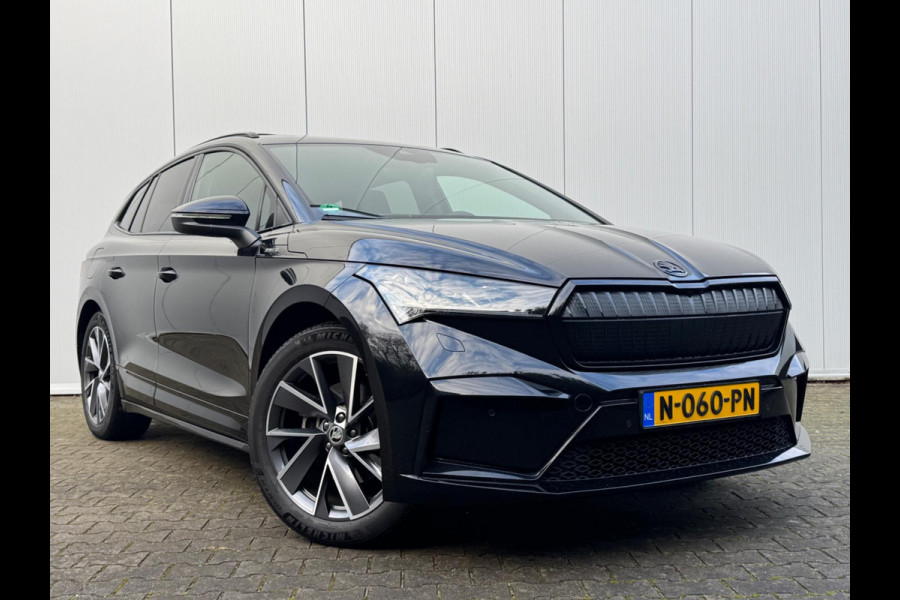 Škoda ENYAQ iV SPORTLINE PANORAMADAK SOH 93,3% STOELVERWARMING WARMTEPOMP NAP 1 EIGENAAR CARPLAY