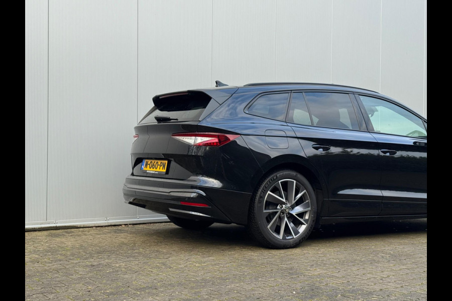 Škoda ENYAQ iV SPORTLINE PANORAMADAK SOH 93,3% STOELVERWARMING WARMTEPOMP NAP 1 EIGENAAR CARPLAY