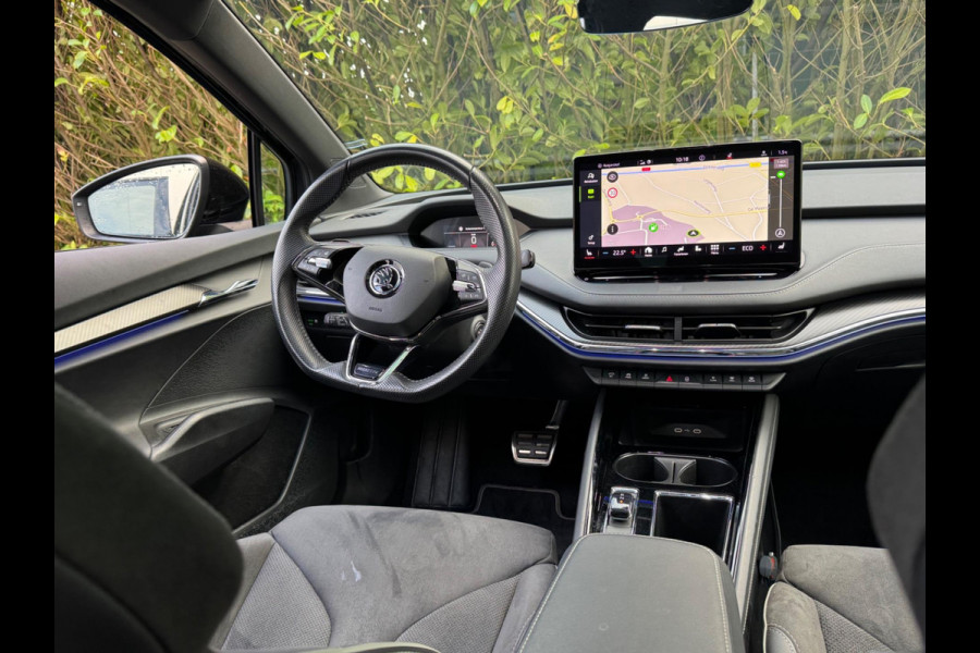 Škoda ENYAQ iV SPORTLINE PANORAMADAK SOH 93,3% STOELVERWARMING WARMTEPOMP NAP 1 EIGENAAR CARPLAY