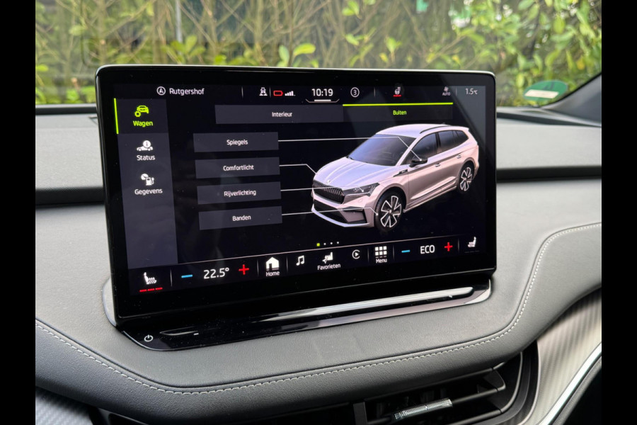 Škoda ENYAQ iV SPORTLINE PANORAMADAK SOH 93,3% STOELVERWARMING WARMTEPOMP NAP 1 EIGENAAR CARPLAY