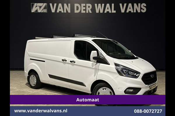 Ford Transit Custom 2.0 TDCI 131pk Automaat L2H1 Euro6 Airco | Camera | Apple Carplay | LED | Cruisecontrol | Trekhaak Android Auto, Stoelverwarming, Verwarmde voorruit, Dakdragers, Parkeersensoren, Bijrijdersbank, Achterklep