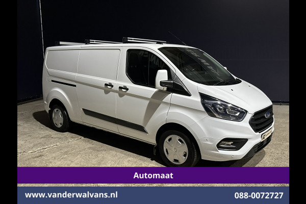 Ford Transit Custom 2.0 TDCI 131pk Automaat L2H1 Euro6 Airco | Camera | Apple Carplay | LED | Cruisecontrol | Trekhaak Android Auto, Stoelverwarming, Verwarmde voorruit, Dakdragers, Parkeersensoren, Bijrijdersbank, Achterklep