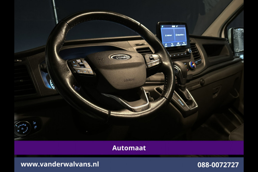Ford Transit Custom 2.0 TDCI 131pk Automaat L2H1 Euro6 Airco | Camera | Apple Carplay | LED | Cruisecontrol | Trekhaak Android Auto, Stoelverwarming, Verwarmde voorruit, Dakdragers, Parkeersensoren, Bijrijdersbank, Achterklep