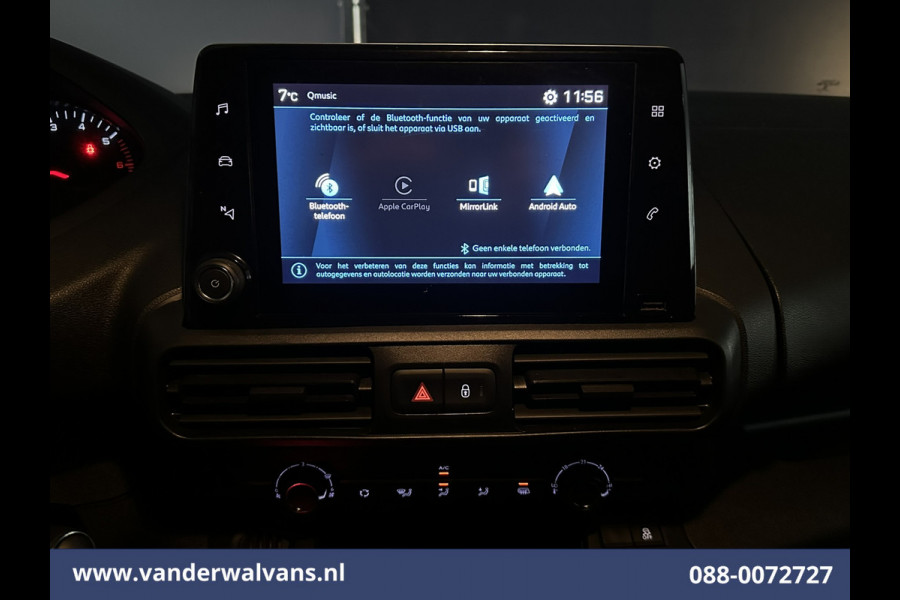 Peugeot Partner 1.5 BlueHDI L1H1 Euro6 Airco | Apple Carplay | Android Auto | Cruisecontrol Trekhaak, Parkeersensoren