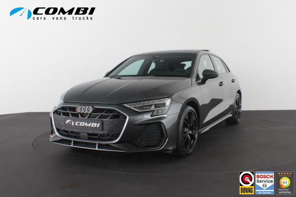 Audi A3 Sportback 30 TFSI S line edition Pano.schuif/Daytona Gray/Optiek Zwart plus pakket/18 inch RS/Camera...