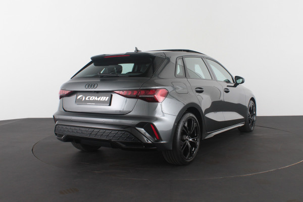 Audi A3 Sportback 30 TFSI S line edition Pano.schuif/Daytona Gray/Optiek Zwart plus pakket/18 inch RS/Camera...