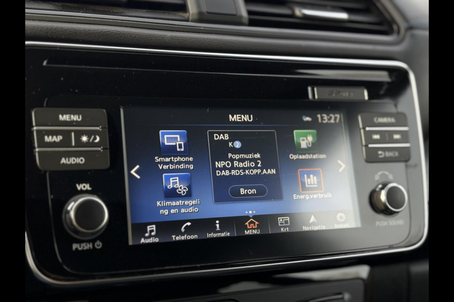 Nissan Leaf N-Connecta 40 kWh (SoH 90%!) | Navi, Carplay/Android, 360camera, ACC, Stoel+Stuur+Achterbankverw. |