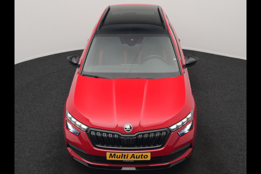 Škoda Kamiq 1.0 TSI Monte Carlo 116pk DSG Dealer O.H. | Panodak | Apple Carplay | RS Sportstoelen Verwarmd | LED Koplampen | Cruise Control | DAB | 18"L.M |