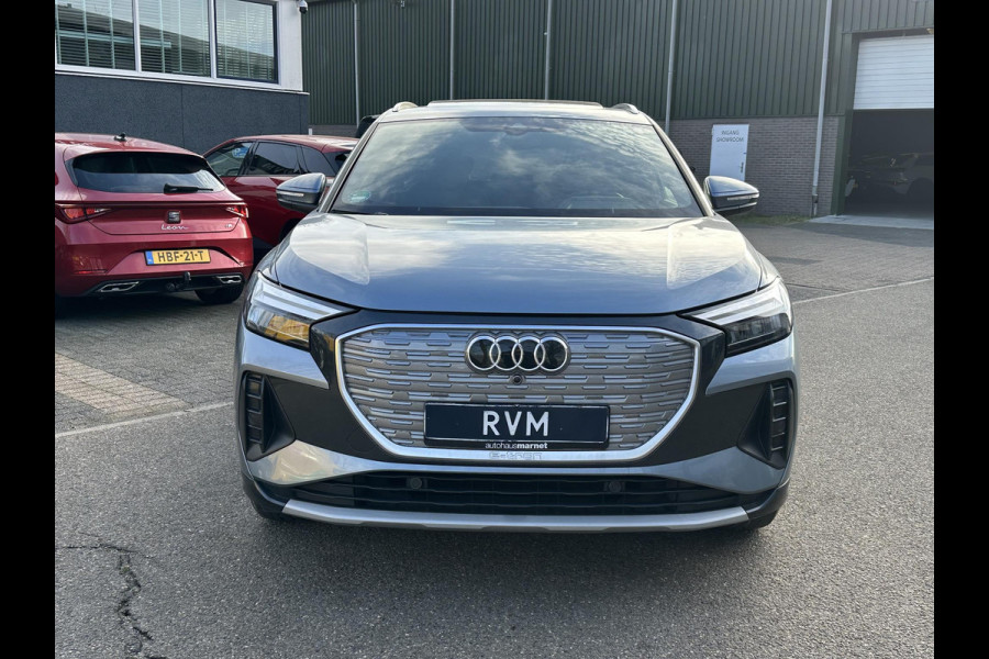 Audi Q4 e-tron 40 Launch edition Advanced Plus 77 kWh SOH 92% | S-Line interieur | Panoramadak | Stoelverwarming | Elektrische achterklep | Luxe bekleding | Rijklaar met 12 mnd BOVAG garantie