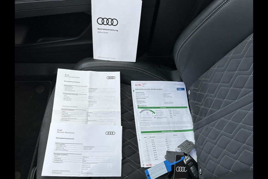 Audi Q4 e-tron 40 Launch edition Advanced Plus 77 kWh SOH 92% | S-Line interieur | Panoramadak | Stoelverwarming | Elektrische achterklep | Luxe bekleding | Rijklaar met 12 mnd BOVAG garantie