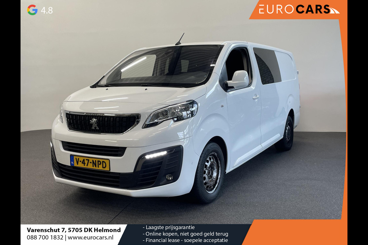 Peugeot Expert 2.0 BlueHDI 120 L3H1 Asphalt Dubbel Cabine Automaat Trekhaak Navigatie Apple Carplay/Android Auto Parkeersensoren Cruise Control Airco