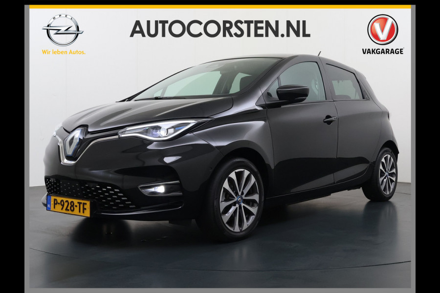 Renault ZOE R135 Intens 52 kWh SOH 92% Fase 3 Warmtepomp Apple Carplay Android Auto Navi Ecc Cruise Control Camera Pdc Lane Assist Stoel+Stuurverwarming Regen-Lichtsensor Parkeerhulp Dodehoek Lmv Privacy Glas Facelift model Eigen Accu Zeer compleet