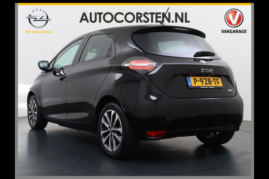 Renault ZOE R135 Intens 52 kWh SOH 92% Fase 3 Warmtepomp Apple Carplay Android Auto Navi Ecc Cruise Control Camera Pdc Lane Assist Stoel+Stuurverwarming Regen-Lichtsensor Parkeerhulp Dodehoek Lmv Privacy Glas Facelift model Eigen Accu Zeer compleet