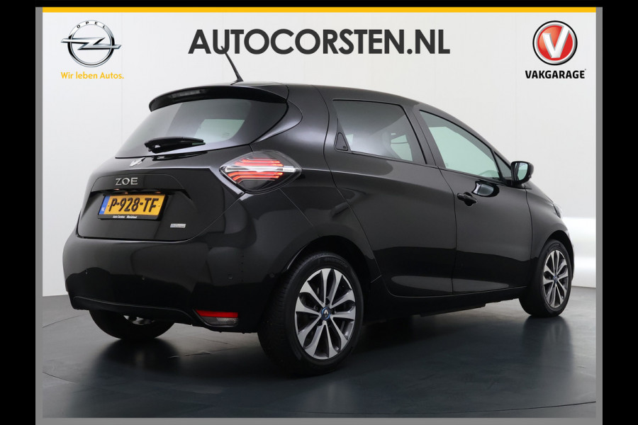 Renault ZOE R135 Intens 52 kWh SOH 92% Fase 3 Warmtepomp Apple Carplay Android Auto Navi Ecc Cruise Control Camera Pdc Lane Assist Stoel+Stuurverwarming Regen-Lichtsensor Parkeerhulp Dodehoek Lmv Privacy Glas Facelift model Eigen Accu Zeer compleet
