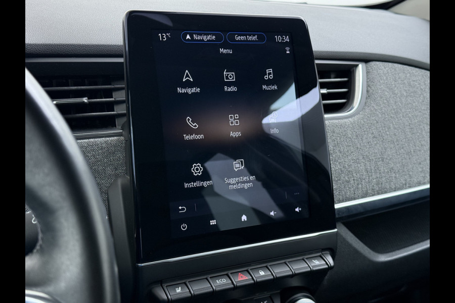 Renault ZOE R135 Intens 52 kWh SOH 92% Fase 3 Warmtepomp Apple Carplay Android Auto Navi Ecc Cruise Control Camera Pdc Lane Assist Stoel+Stuurverwarming Regen-Lichtsensor Parkeerhulp Dodehoek Lmv Privacy Glas Facelift model Eigen Accu Zeer compleet