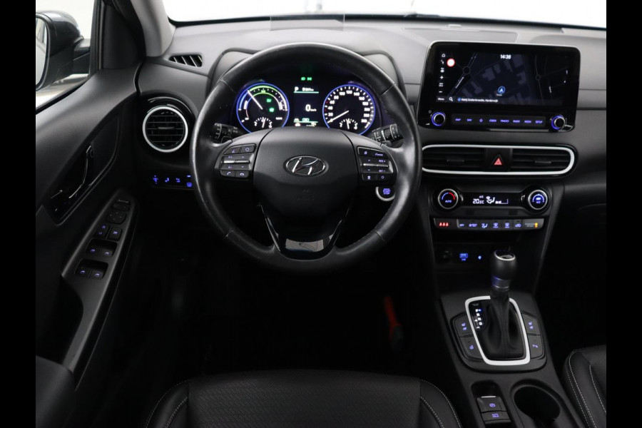 Hyundai Kona 1.6 GDI HEV Premium | Leder | Stoelventilatie | Adaptive cruise | Head-Up | Carplay | Camera | Achterbankverwarming | Navigatie | Keyless | Climate control