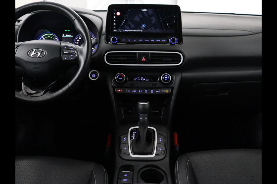 Hyundai Kona 1.6 GDI HEV Premium | Leder | Stoelventilatie | Adaptive cruise | Head-Up | Carplay | Camera | Achterbankverwarming | Navigatie | Keyless | Climate control