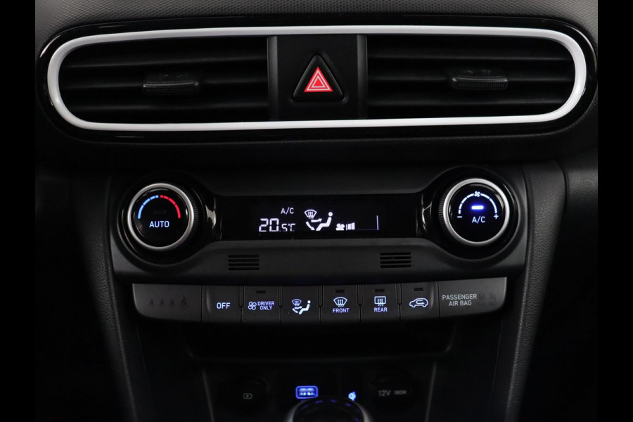 Hyundai Kona 1.6 GDI HEV Premium | Leder | Stoelventilatie | Adaptive cruise | Head-Up | Carplay | Camera | Achterbankverwarming | Navigatie | Keyless | Climate control