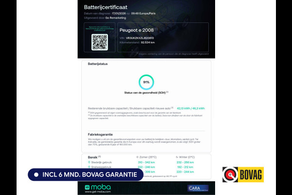 Peugeot e-2008 EV Allure 50 kWh | Panoramadak | Navigatie | Stoelverwarming | Adap. Cruise | All season banden, Camera, 18" LMV