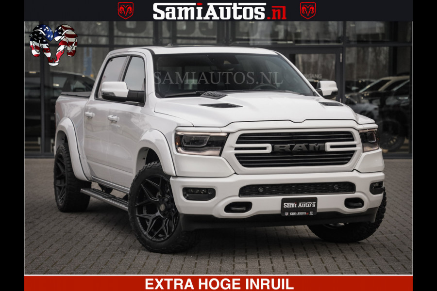 Dodge Ram LARAMIE SPORT | V8 5.7 402PK | Krachtige Hemi | Panorama Dak | 12' Scherm | LPG | Comfortabele Dubbele Cabine met Royale 5 Zitplaatsen | NIEUW EN BPM vrij | Nu Leverbaar uit Voorraad | Nr 2528 - 1276 |