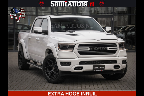 Dodge Ram LARAMIE SPORT | V8 5.7 402PK | Krachtige Hemi | Panorama Dak | 12' Scherm | LPG | Comfortabele Dubbele Cabine met Royale 5 Zitplaatsen | NIEUW EN BPM vrij | Nu Leverbaar uit Voorraad | Nr 2528 - 1276 |