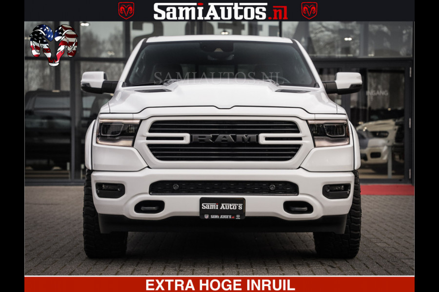 Dodge Ram LARAMIE SPORT | V8 5.7 402PK | Krachtige Hemi | Panorama Dak | 12' Scherm | LPG | Comfortabele Dubbele Cabine met Royale 5 Zitplaatsen | NIEUW EN BPM vrij | Nu Leverbaar uit Voorraad | Nr 2528 - 1276 |
