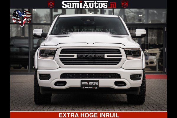 Dodge Ram LARAMIE SPORT | V8 5.7 402PK | Krachtige Hemi | Panorama Dak | 12' Scherm | LPG | Comfortabele Dubbele Cabine met Royale 5 Zitplaatsen | NIEUW EN BPM vrij | Nu Leverbaar uit Voorraad | Nr 2528 - 1276 |