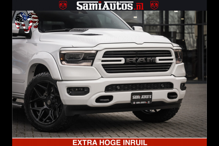 Dodge Ram LARAMIE SPORT | V8 5.7 402PK | Krachtige Hemi | Panorama Dak | 12' Scherm | LPG | Comfortabele Dubbele Cabine met Royale 5 Zitplaatsen | NIEUW EN BPM vrij | Nu Leverbaar uit Voorraad | Nr 2528 - 1276 |