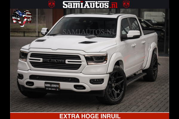 Dodge Ram LARAMIE SPORT | V8 5.7 402PK | Krachtige Hemi | Panorama Dak | 12' Scherm | LPG | Comfortabele Dubbele Cabine met Royale 5 Zitplaatsen | NIEUW EN BPM vrij | Nu Leverbaar uit Voorraad | Nr 2528 - 1276 |
