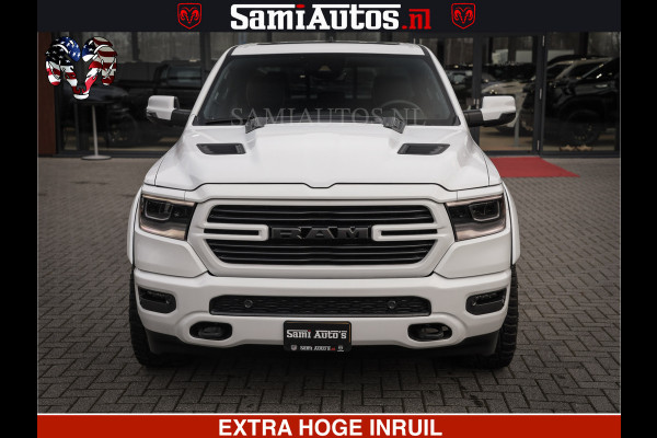 Dodge Ram LARAMIE SPORT | V8 5.7 402PK | Krachtige Hemi | Panorama Dak | 12' Scherm | LPG | Comfortabele Dubbele Cabine met Royale 5 Zitplaatsen | NIEUW EN BPM vrij | Nu Leverbaar uit Voorraad | Nr 2528 - 1276 |