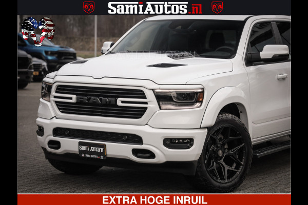 Dodge Ram LARAMIE SPORT | V8 5.7 402PK | Krachtige Hemi | Panorama Dak | 12' Scherm | LPG | Comfortabele Dubbele Cabine met Royale 5 Zitplaatsen | NIEUW EN BPM vrij | Nu Leverbaar uit Voorraad | Nr 2528 - 1276 |