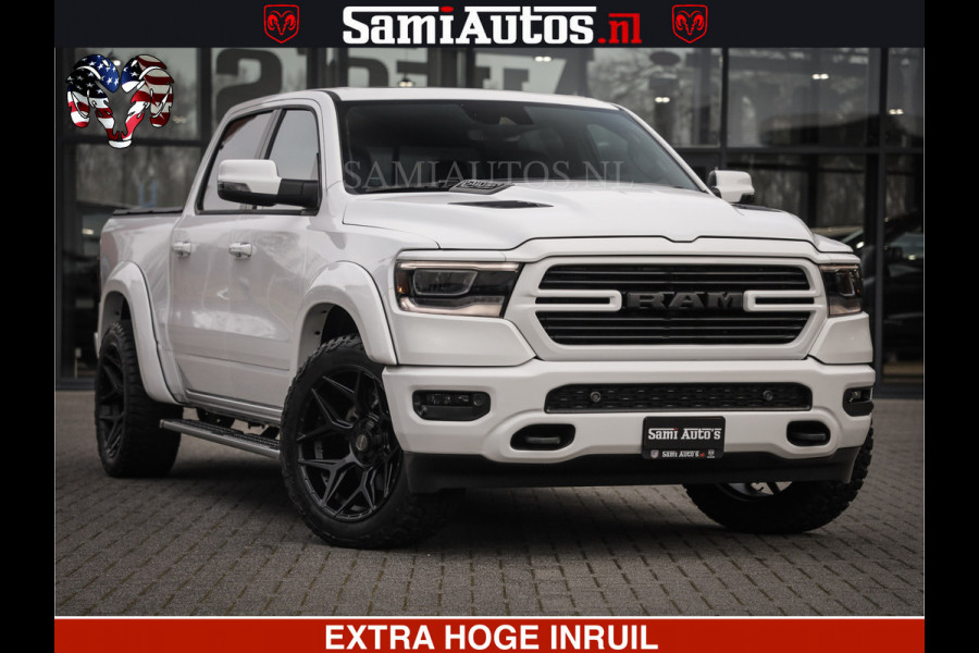 Dodge Ram LARAMIE SPORT | V8 5.7 402PK | Krachtige Hemi | Panorama Dak | 12' Scherm | LPG | Comfortabele Dubbele Cabine met Royale 5 Zitplaatsen | NIEUW EN BPM vrij | Nu Leverbaar uit Voorraad | Nr 2528 - 1276 |