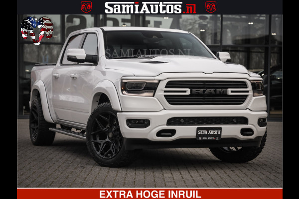Dodge Ram LARAMIE SPORT | V8 5.7 402PK | Krachtige Hemi | Panorama Dak | 12' Scherm | LPG | Comfortabele Dubbele Cabine met Royale 5 Zitplaatsen | NIEUW EN BPM vrij | Nu Leverbaar uit Voorraad | Nr 2528 - 1276 |