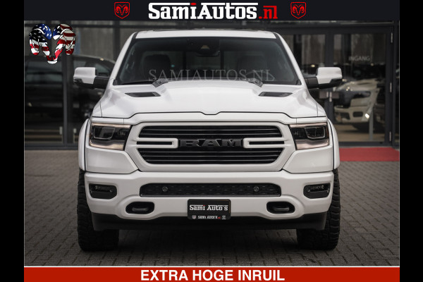 Dodge Ram LARAMIE SPORT | V8 5.7 402PK | Krachtige Hemi | Panorama Dak | 12' Scherm | LPG | Comfortabele Dubbele Cabine met Royale 5 Zitplaatsen | NIEUW EN BPM vrij | Nu Leverbaar uit Voorraad | Nr 2528 - 1276 |
