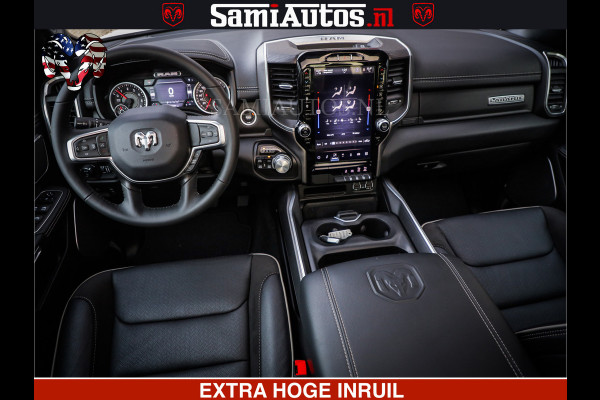 Dodge Ram LARAMIE SPORT | V8 5.7 402PK | Krachtige Hemi | Panorama Dak | 12' Scherm | LPG | Comfortabele Dubbele Cabine met Royale 5 Zitplaatsen | NIEUW EN BPM vrij | Nu Leverbaar uit Voorraad | Nr 2528 - 1276 |