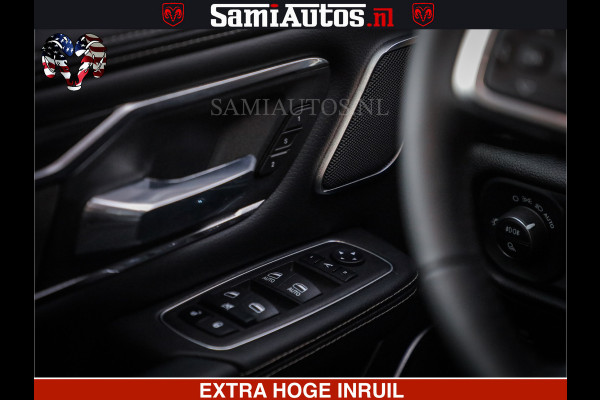 Dodge Ram LARAMIE SPORT | V8 5.7 402PK | Krachtige Hemi | Panorama Dak | 12' Scherm | LPG | Comfortabele Dubbele Cabine met Royale 5 Zitplaatsen | NIEUW EN BPM vrij | Nu Leverbaar uit Voorraad | Nr 2528 - 1276 |