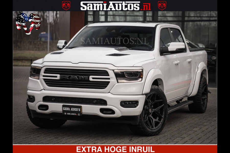 Dodge Ram LARAMIE SPORT | V8 5.7 402PK | Krachtige Hemi | Panorama Dak | 12' Scherm | LPG | Comfortabele Dubbele Cabine met Royale 5 Zitplaatsen | NIEUW EN BPM vrij | Nu Leverbaar uit Voorraad | Nr 2528 - 1276 |