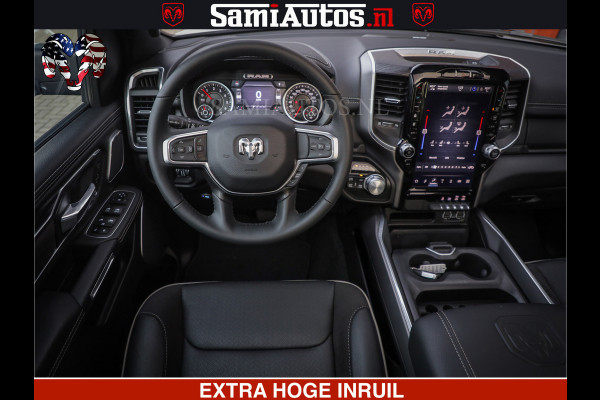 Dodge Ram LARAMIE SPORT | V8 5.7 402PK | Krachtige Hemi | Panorama Dak | 12' Scherm | LPG | Comfortabele Dubbele Cabine met Royale 5 Zitplaatsen | NIEUW EN BPM vrij | Nu Leverbaar uit Voorraad | Nr 2528 - 1276 |