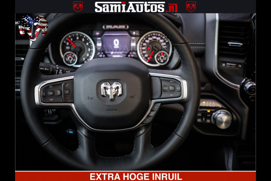 Dodge Ram LARAMIE SPORT | V8 5.7 402PK | Krachtige Hemi | Panorama Dak | 12' Scherm | LPG | Comfortabele Dubbele Cabine met Royale 5 Zitplaatsen | NIEUW EN BPM vrij | Nu Leverbaar uit Voorraad | Nr 2528 - 1276 |