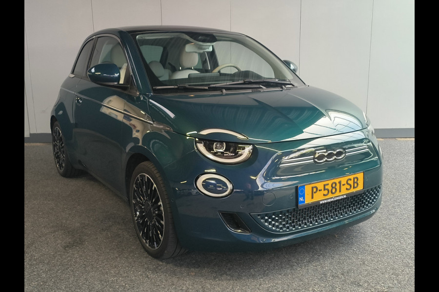 Fiat 500 La Prima 42 kWh Rijklaar Henk Jongen Auto's in Helmond,  al 50 jaar service zoals 't hoort!