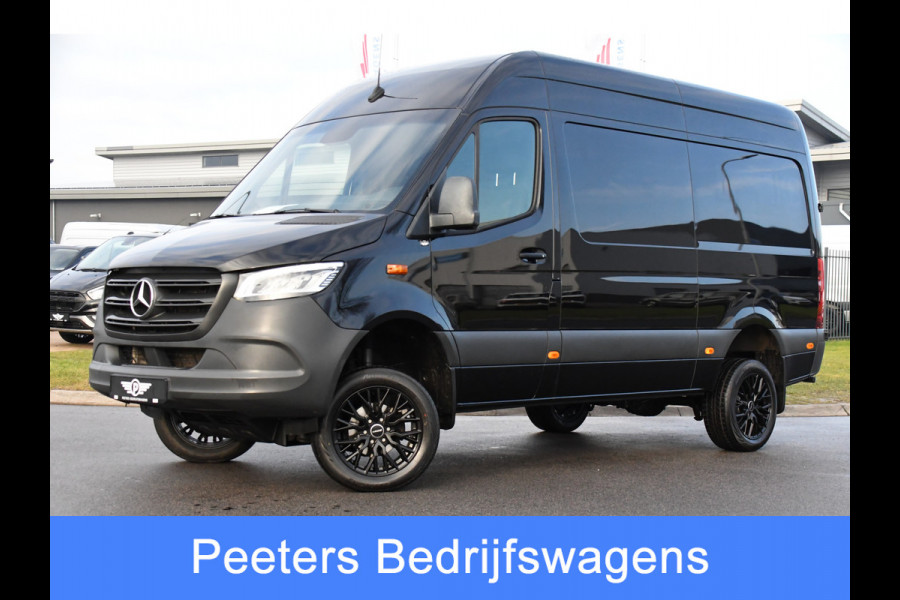 Mercedes-Benz Sprinter 319 1.9 CDI L2H2 4x4 Black Edition Camera, Cruise, Carplay, LED, 190pk, Automaat, 4Matic, Multimedia, Uniek!