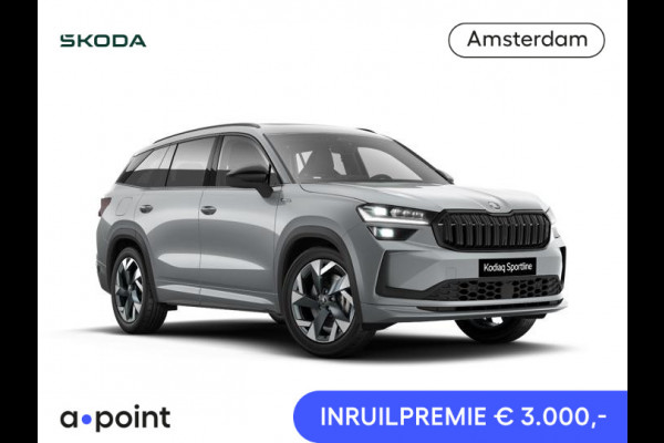 Škoda Kodiaq Sportline Business PHEV 1.5 TSI 204 pk 6 versn. DSG | Panoramadak | Wegklapbare trekhaak | Winter pakket | Verwarmbare vooruit