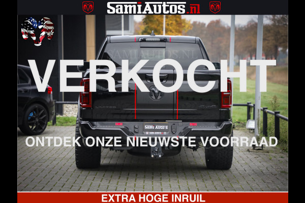 Dodge Ram 1500 Limited Night High Output 540HP 706Nm | Massage + Full Option | De Meest Luxe en Volle Pick-Up in zijn Klasse | Comfortabele Dubbele Cabine met Royale 5 Zitplaatsen | BPM vrij | Nu Leverbaar uit Voorraad | Voorraad Nr 2324 - 5142