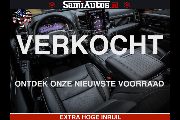 Dodge Ram 1500 Limited Night High Output 540HP 706Nm | Massage + Full Option | De Meest Luxe en Volle Pick-Up in zijn Klasse | Comfortabele Dubbele Cabine met Royale 5 Zitplaatsen | BPM vrij | Nu Leverbaar uit Voorraad | Voorraad Nr 2324 - 5142