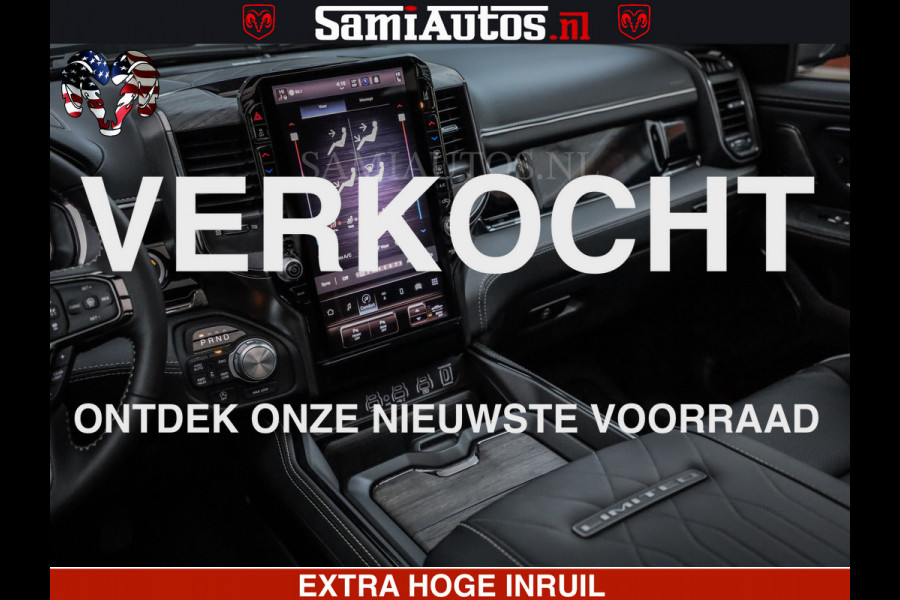 Dodge Ram 1500 Limited Night High Output 540HP 706Nm | Massage + Full Option | De Meest Luxe en Volle Pick-Up in zijn Klasse | Comfortabele Dubbele Cabine met Royale 5 Zitplaatsen | BPM vrij | Nu Leverbaar uit Voorraad | Voorraad Nr 2324 - 5142