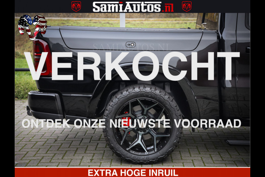 Dodge Ram 1500 Limited Night High Output 540HP 706Nm | Massage + Full Option | De Meest Luxe en Volle Pick-Up in zijn Klasse | Comfortabele Dubbele Cabine met Royale 5 Zitplaatsen | BPM vrij | Nu Leverbaar uit Voorraad | Voorraad Nr 2324 - 5142