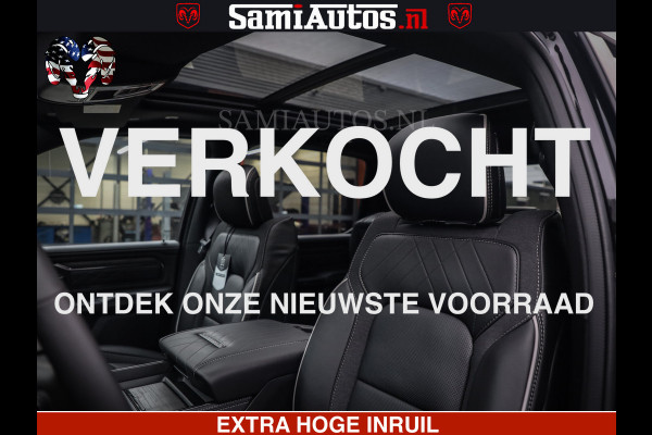 Dodge Ram 1500 Limited Night High Output 540HP 706Nm | Massage + Full Option | De Meest Luxe en Volle Pick-Up in zijn Klasse | Comfortabele Dubbele Cabine met Royale 5 Zitplaatsen | BPM vrij | Nu Leverbaar uit Voorraad | Voorraad Nr 2324 - 5142