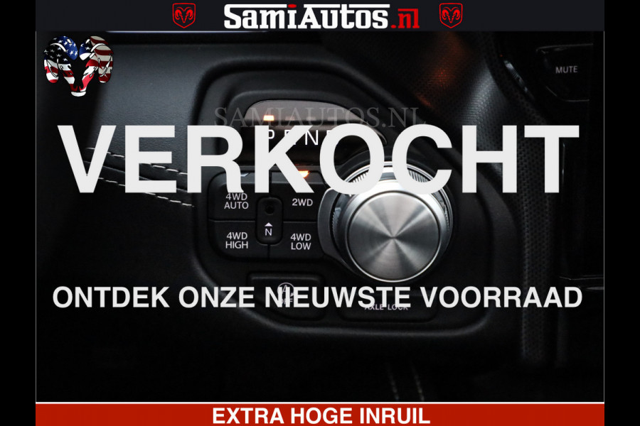 Dodge Ram 1500 Limited Night High Output 540HP 706Nm | Massage + Full Option | De Meest Luxe en Volle Pick-Up in zijn Klasse | Comfortabele Dubbele Cabine met Royale 5 Zitplaatsen | BPM vrij | Nu Leverbaar uit Voorraad | Voorraad Nr 2324 - 5142
