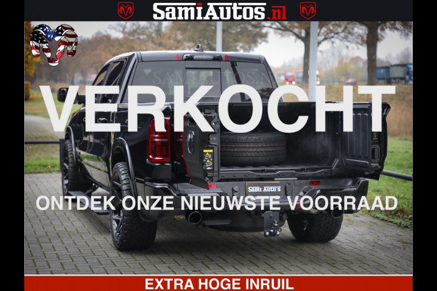 Dodge Ram 1500 Limited Night High Output 540HP 706Nm | Massage + Full Option | De Meest Luxe en Volle Pick-Up in zijn Klasse | Comfortabele Dubbele Cabine met Royale 5 Zitplaatsen | BPM vrij | Nu Leverbaar uit Voorraad | Voorraad Nr 2324 - 5142