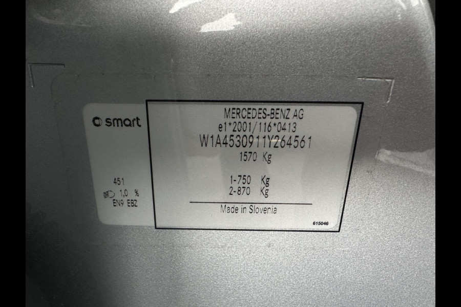 Smart Forfour EQ Comfort 18 kWh [ 3-Fase-22kW ] {SOH-96%} Aut. *HEATED-COMFORTSEATS | DAB+ | AIRCO | CRUISE | 15''ALU | PRIVACY-GLASS*